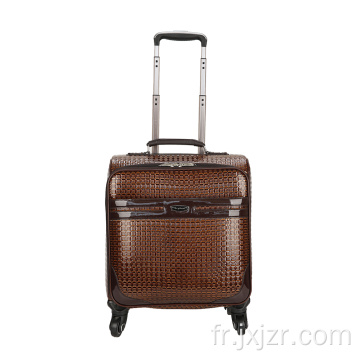 Bagages de chariot en cuir PU brillant